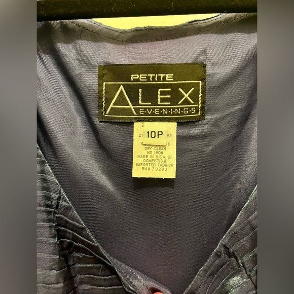 Vintage Alex Evenings Formal Dress & Jacket Set | Size 10 Petite - Picture 5 of 7